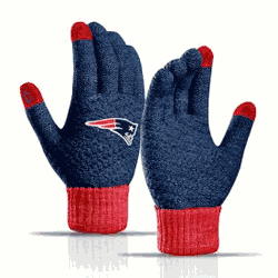 New England Patriots Waffle Knit Glove