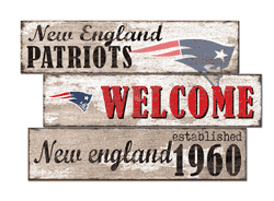 New England Patriots Welcome 3 Plank