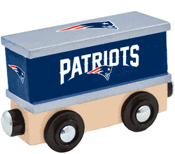 New England Patriots Wood Train Box Car