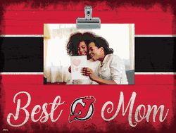 New Jersey Devils 10" x 8" Best Mom with Stripe Clip Frame