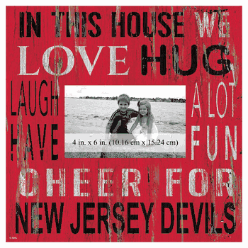 New Jersey Devils 10x10 In This House Frame Sign