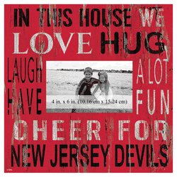 New Jersey Devils 10x10 In This House Frame Sign