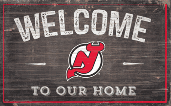 New Jersey Devils 11x19 Welcome to our Home Sign