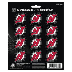 New Jersey Devils 12 Count Mini Decal Sticker Pack