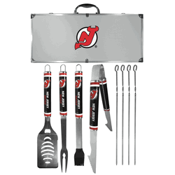 New Jersey Devils 8 pc Logo BBQ Set