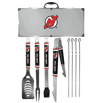 New Jersey Devils 8 pc Logo BBQ Set