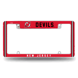 New Jersey Devils Alternate Design All Over Chrome Frame