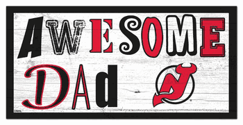 New Jersey Devils Awesome Dad 6x12 Sign
