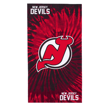 NHL New Jersey Devils Pyschedelic Beach Towel