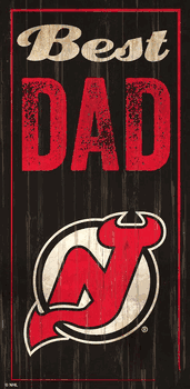 New Jersey Devils Best Dad 6x12 Sign