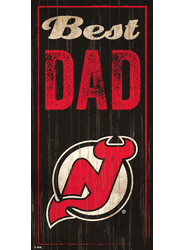 New Jersey Devils Best Dad 6x12 Sign