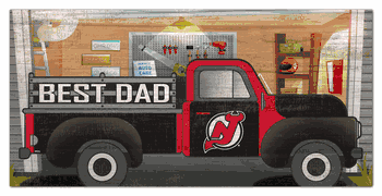 New Jersey Devils Best Dad Truck 6x12 Sign