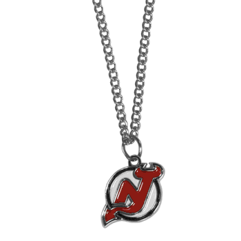 New Jersey Devils Chain Necklace with Small Charm