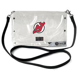 New Jersey Devils Clear Envelope Purse STRAP