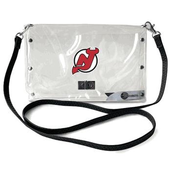 New Jersey Devils Clear Envelope Purse STRAP
