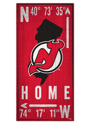 New Jersey Devils Coordinate 6x12 Sign
