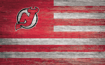 New Jersey Devils Distressed Flag 11x19