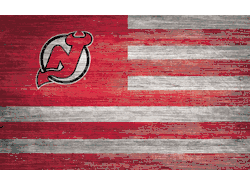 New Jersey Devils Distressed Flag 11x19