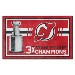 New Jersey Devils Dynasty 4ft. x 6ft. Plush Area Rug