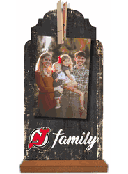 New Jersey Devils Family Clothespin 6x12