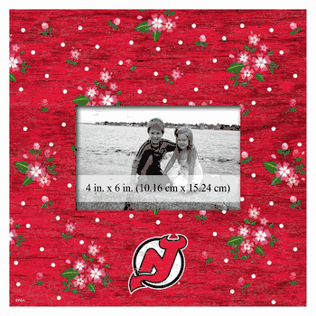 New Jersey Devils Floral 10x10 Frame
