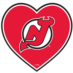 New Jersey Devils Heart Decal