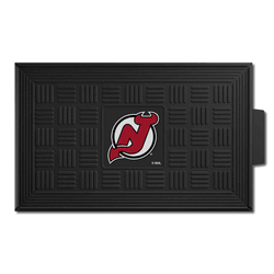 New Jersey Devils Heavy Duty Vinyl Medallion Door Mat - 19.5in. x 31in.