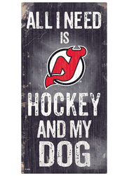 New Jersey Devils Hockey and My Dog Sign