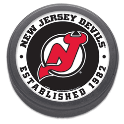 New Jersey Devils Hockey Puck Packaged Est 1982 Design