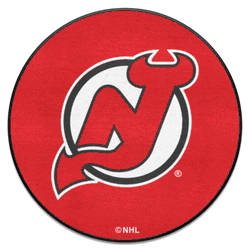 New Jersey Devils Hockey Puck Rug - 27in. Diameter