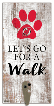 New Jersey Devils Leash Holder 6x12 Sign