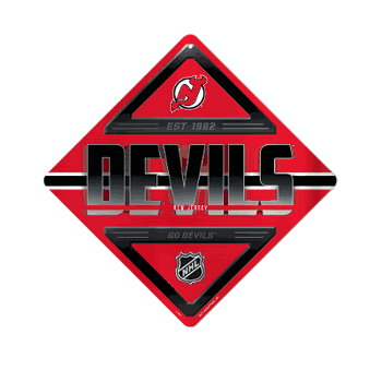 New Jersey Devils  Metal Sign 16.5