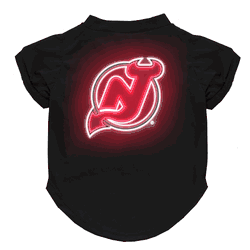 New Jersey Devils Neon Pet T-Shirt, Large