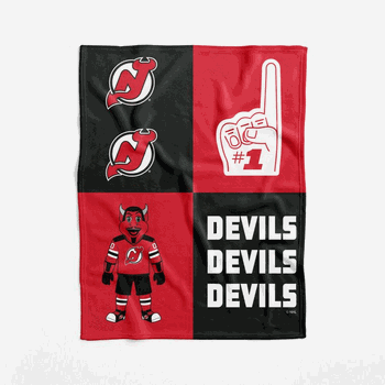 New Jersey Devils NHL Domino Swaddle Blanket 40x50 inches