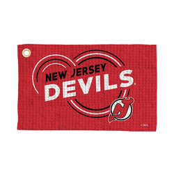 New Jersey Devils NHL Droplets Waffle Fan Towel 16x25 inches