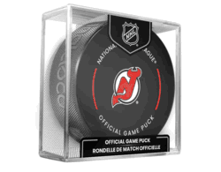 New Jersey Devils NHL Hockey Official Game Puck IN CUBE