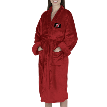 New Jersey Devils NHL Red Snipe S/M Silk Touch Robe 23X41 Inches