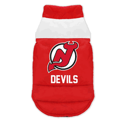 New Jersey Devils Pet Parka Puff Vest Medium
