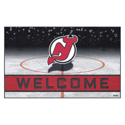 New Jersey Devils Rubber Door Mat - 18in. x 30in.