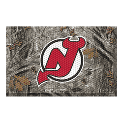 New Jersey Devils Rubber Scraper Door Mat Camo