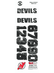 New Jersey Devils Sportstar Officially Licensed Authentic Center Ice NHL Hockey Helmet Decal Kit