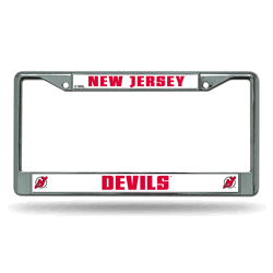 New Jersey Devils Standard Chrome Frame with Plastic Inserts 12" x 6" Car/Truck Auto Accessory