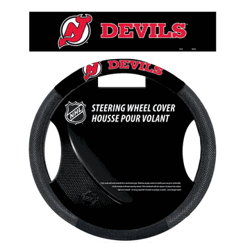 New Jersey Devils Steering Wheel Cover Mesh Style CO