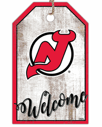 New Jersey Devils Welcome Team Tag 11x19 Sign