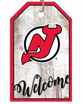 New Jersey Devils Welcome Team Tag 11x19 Sign