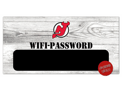 New Jersey Devils Wifi Password 6x12 Sign