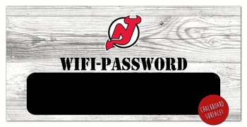 New Jersey Devils Wifi Password 6x12 Sign