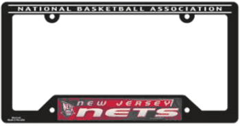 New Jersey Nets Plastic License Plate Frame