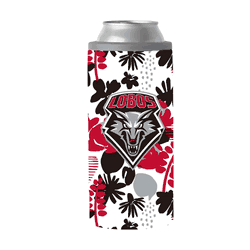 New Mexico Lobos 12oz Floral Slim Can Coolie