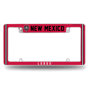 New Mexico Lobos Alternate Design All Over Chrome Frame